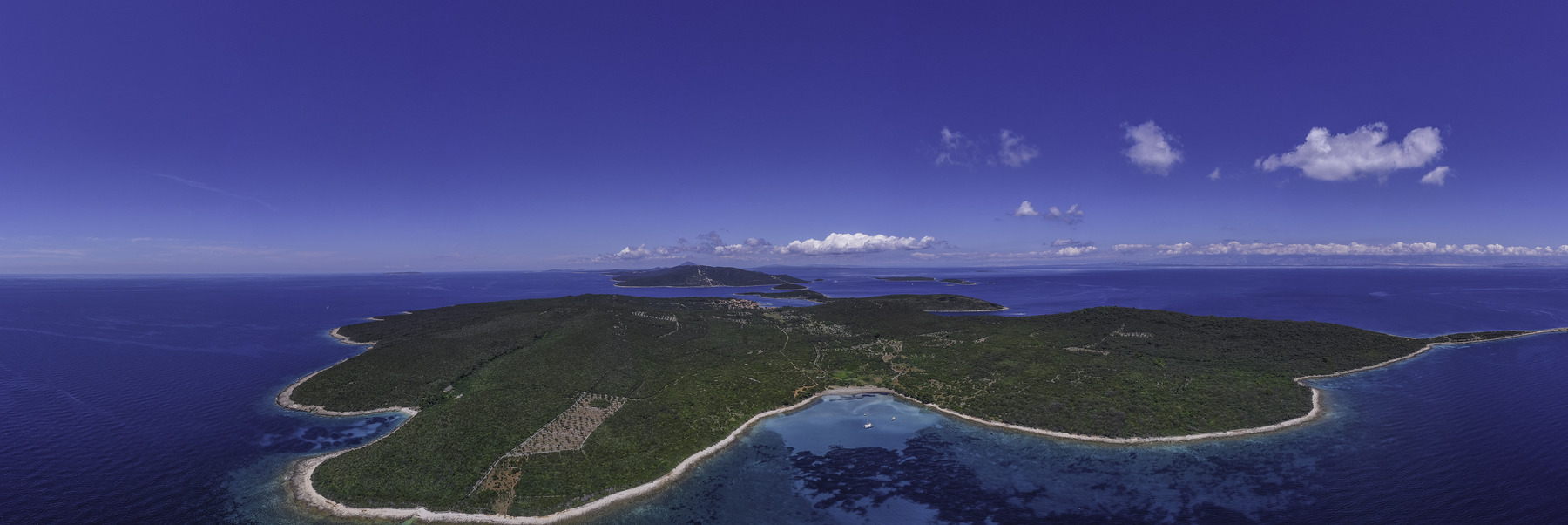 Stunning island view from Losinj, an ideal spot for boat rentals, Rent a Boat Losinj
